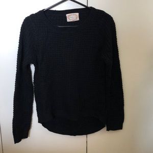 Black knit sweater